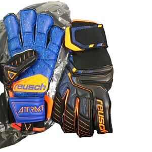 Reusch Attrakt G3 Fusion Goaliator Black Orange GoalKeeping Gloves ProFlex 7 NWT